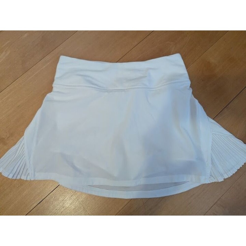 Lululemon tennis skirt Skort pleats white 0 - Picture 2 of 4